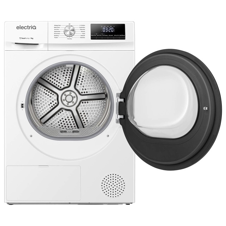 electriQ 9kg Heat Pump Tumble Dryer - White