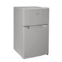 electriQ Under Counter Freestanding Fridge Freezer - Silver