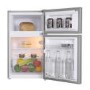 electriQ Under Counter Freestanding Fridge Freezer - Silver