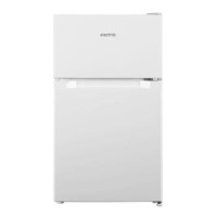 electriQ Under Counter Freestanding Fridge Freezer - White