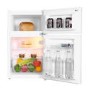 electriQ Under Counter Freestanding Fridge Freezer - White