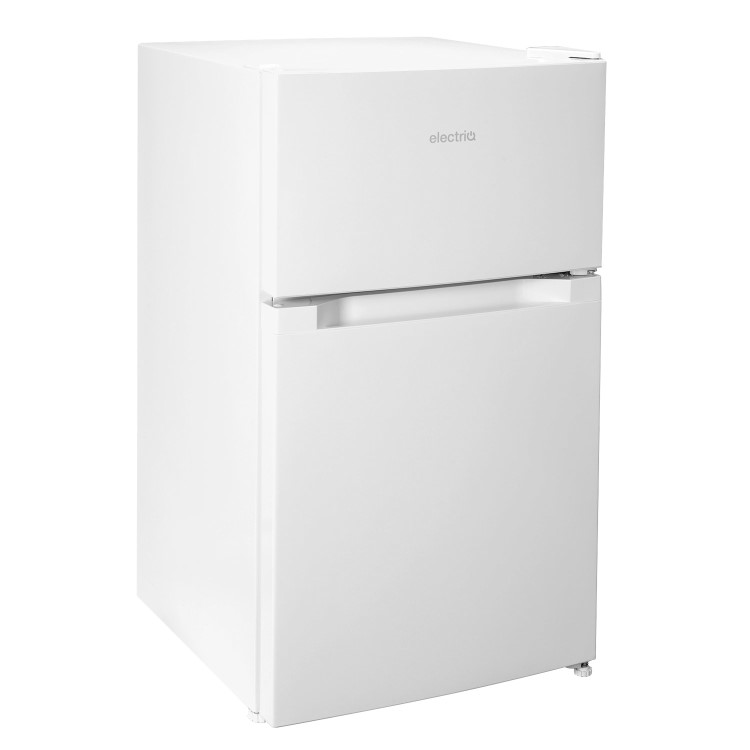 electriQ Under Counter Freestanding Fridge Freezer - White