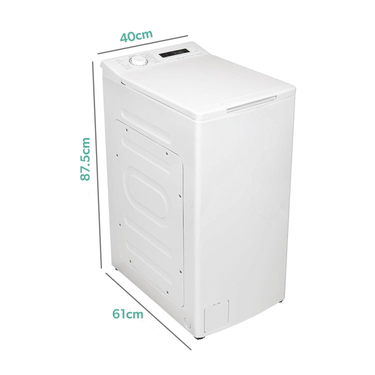 electriQ 7kg 1200rpm Top Loading Washing Machine - White