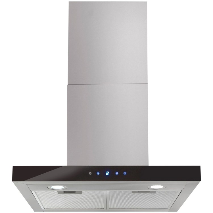 Refurbished electriQ eiq60touchslim 60cm Touch Control Slimline Chimney Hood Stainless Steel