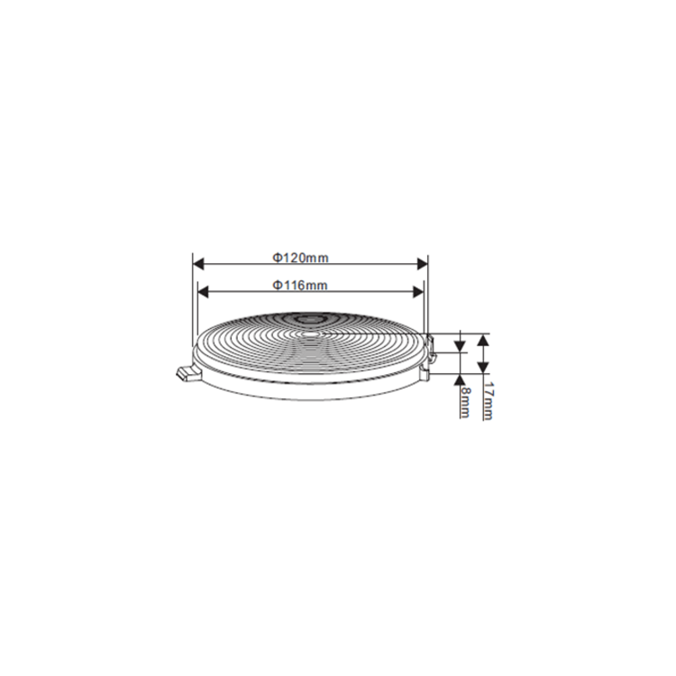 electriQ Carbon Filter Twin Pack for Selected Curved Chimney Hoods 