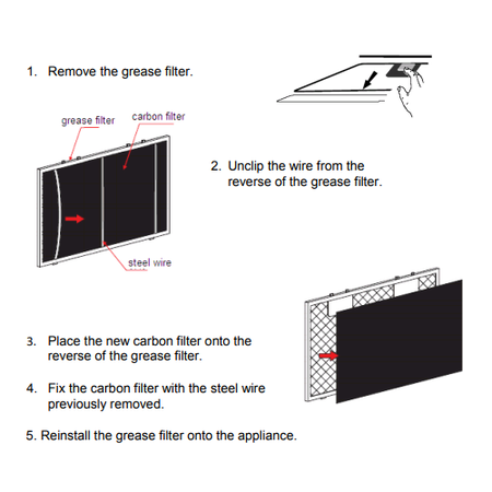 electriQ Carbon Filter for eiqcurv90en/eiqcurv90enbl/EIQCURV90SCTOUCHA 