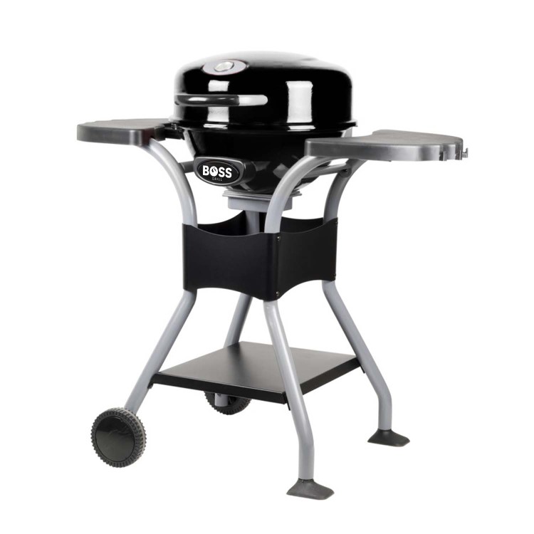 Boss Grill Compact Electric BBQ Grill With Cover - Black