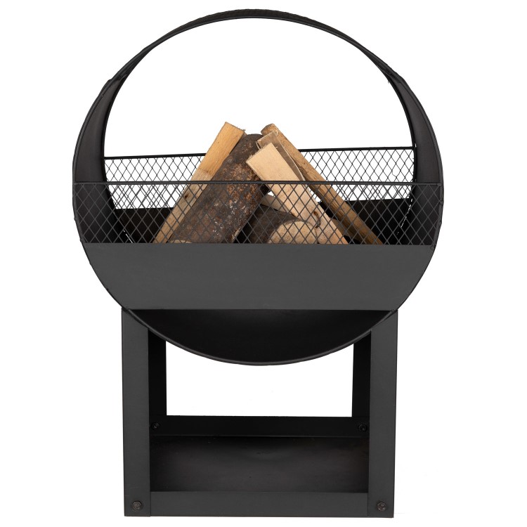 electriQ Fireplace Style Wood Burning Outdoor Garden Fire Pit