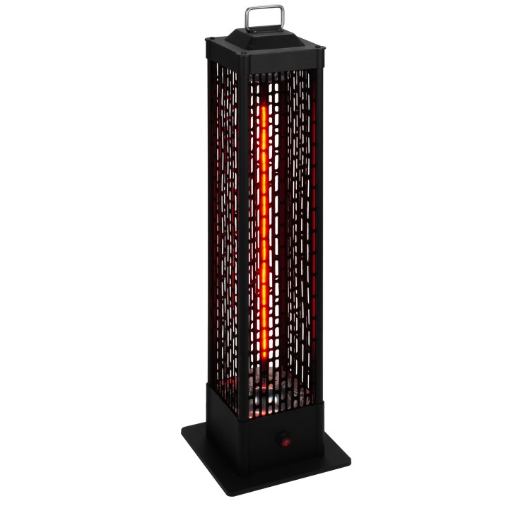 electriQ Portable Table Top Electric Patio Heater 1500W - 80cm