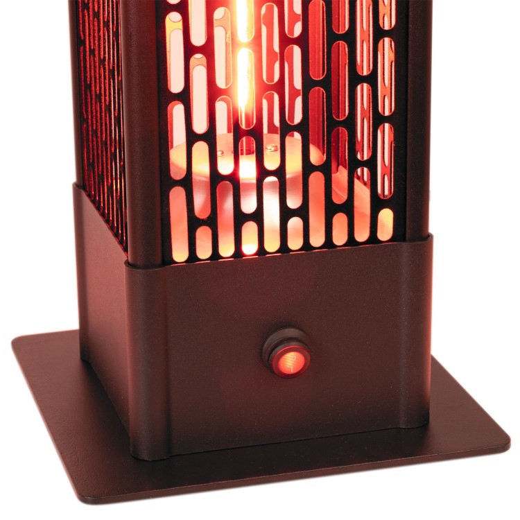 electriQ Portable Table Top Electric Patio Heater 1500W - 80cm