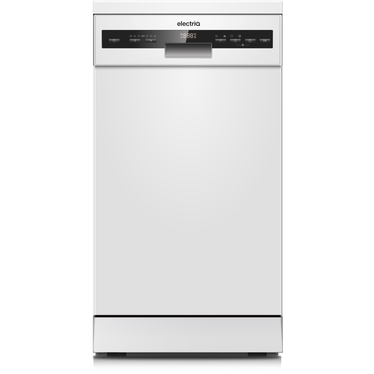 electriQ Series 2 Freestanding Slimline Dishwasher - D-Rated, White