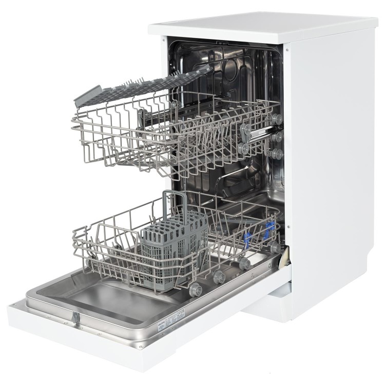 electriQ Series 2 Freestanding Slimline Dishwasher - D-Rated, White