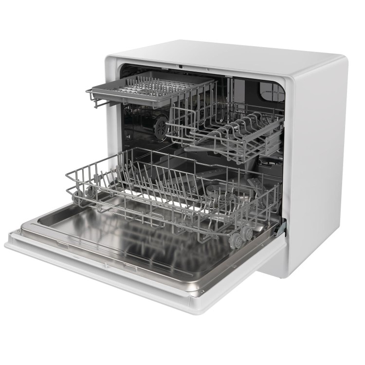 Refurbished electriQ eqdwttp 5 Place Table Top Dishwasher White