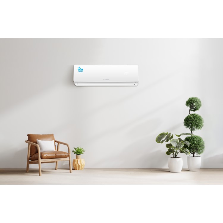 electriQ iQool Multi-Split 2 x 12000 BTU Smart Wall Mounted Heat Pump Air Conditioner Bundle - Two Indoor Units Single Outdoor Unit and Pipe Kits Included