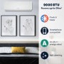 electriQ iQool Plus 9000 BTU Smart A+++ Wall Mounted Air Conditioner with Heat Pump - 5m Pipe Kit Included