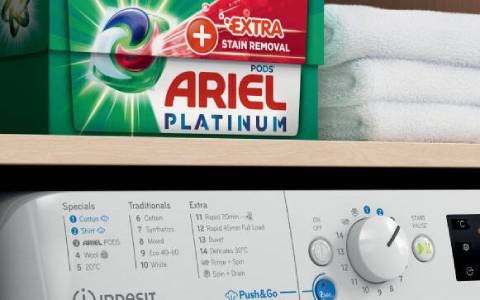 Ariel All in One washing machine Pods.