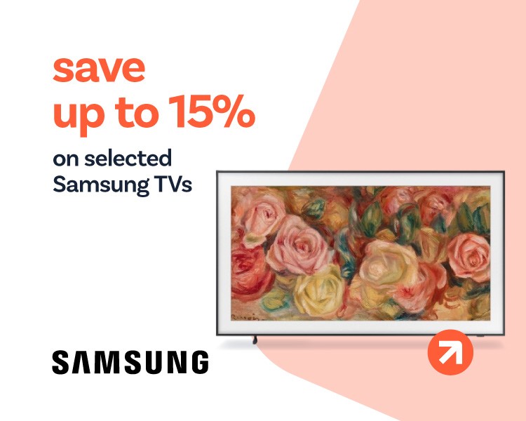 Up to 15% off selected Samsung TVs .