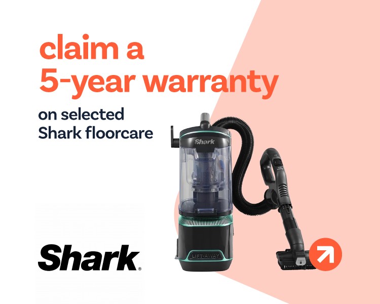 Shark Floorcare 5 Year Warranty.